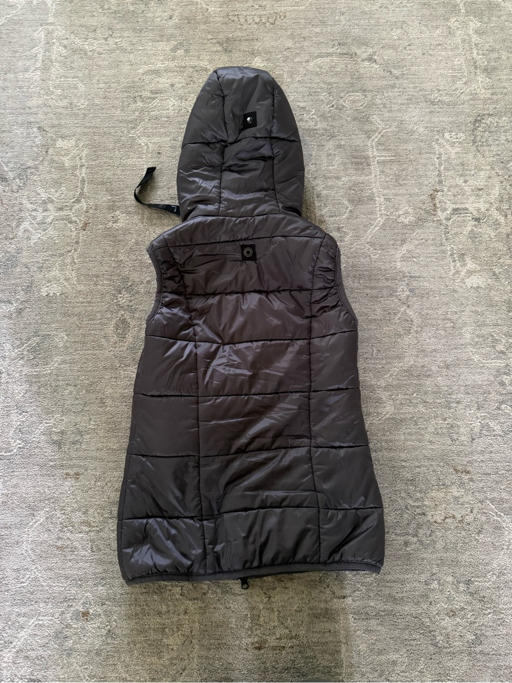 Pikeur Nera Women’s Quilted Hooded Vest Gray Sz 34/XS EUC - Picture 6 of 6